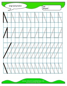 Çizgi Çalışma Sayfaları